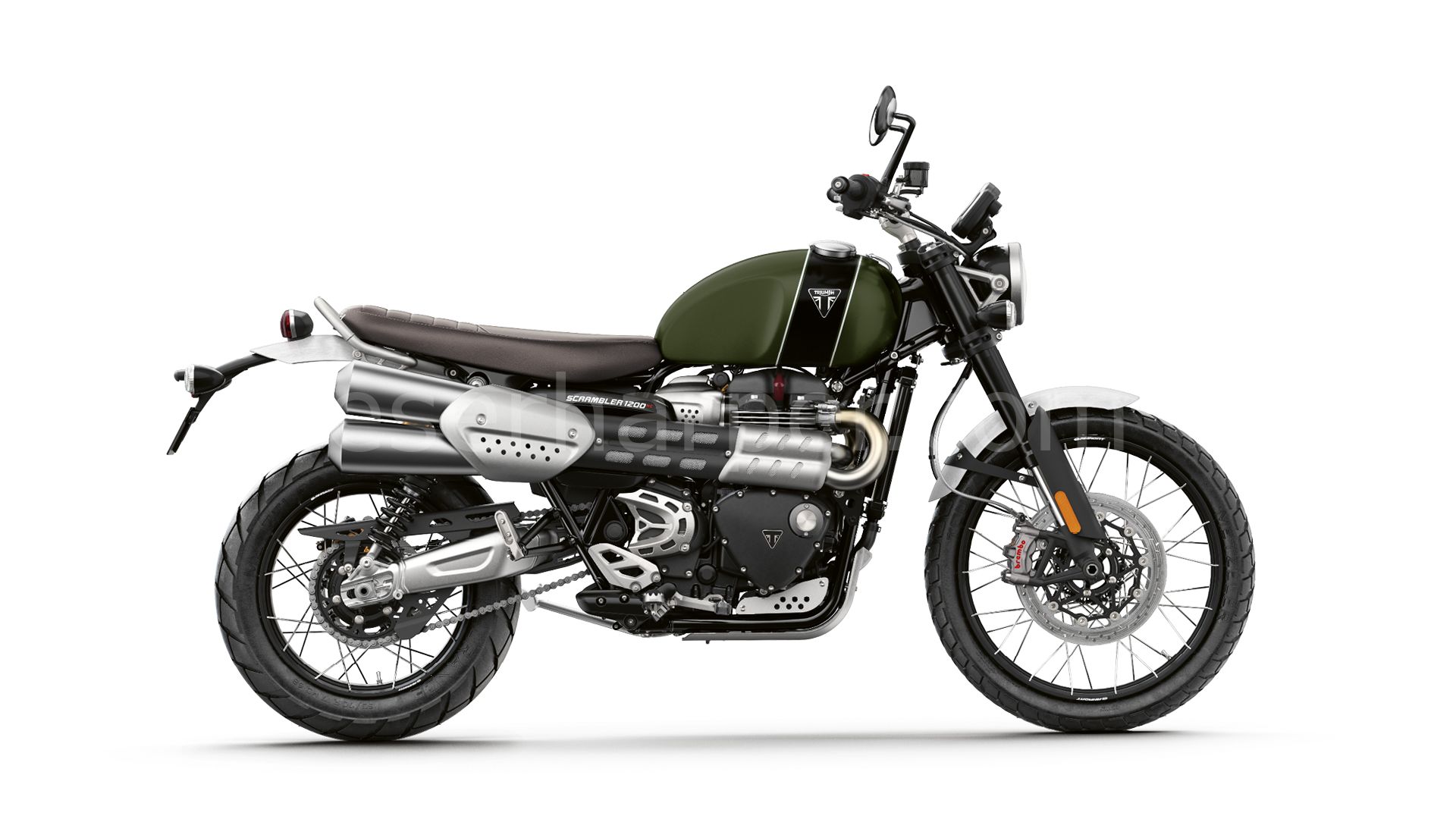 Scrambler 1200 XC Matt Khaki Green Matt Jet Black