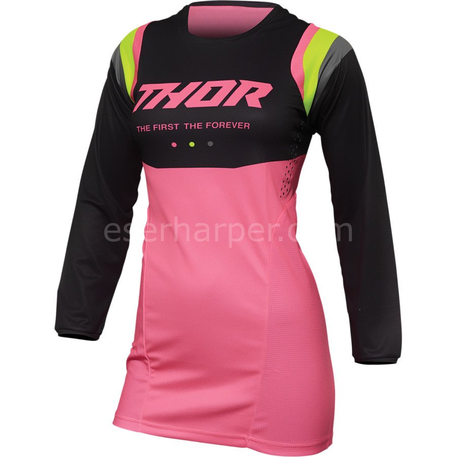 WOMEN'S PULSE REV CHARCOAL FLO PINK JERSEY