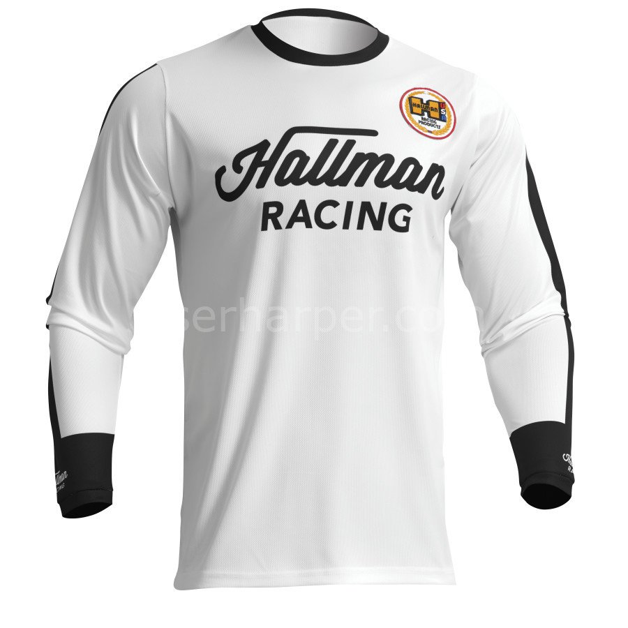 DIFFER ROOSTED WHITE BLACK JERSEY