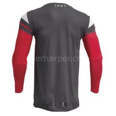 PRIME RIVAL RED CHARCOAL JERSEY