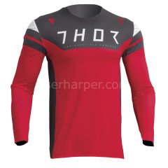 PRIME RIVAL RED CHARCOAL JERSEY