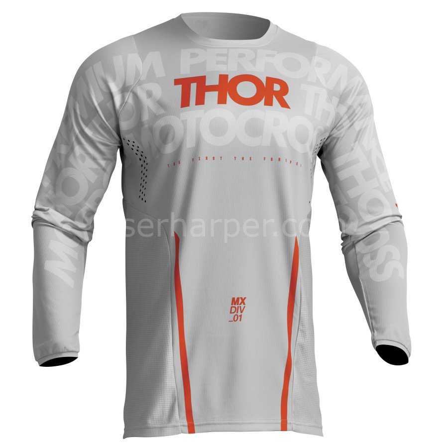 PULSE MONO LIGHT GRAY ORANGE JERSEY
