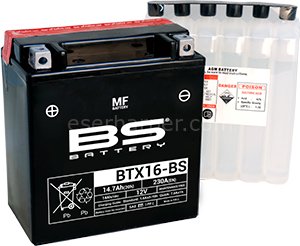 BTX16-BS BS-BATTERY (YTX16-BS)