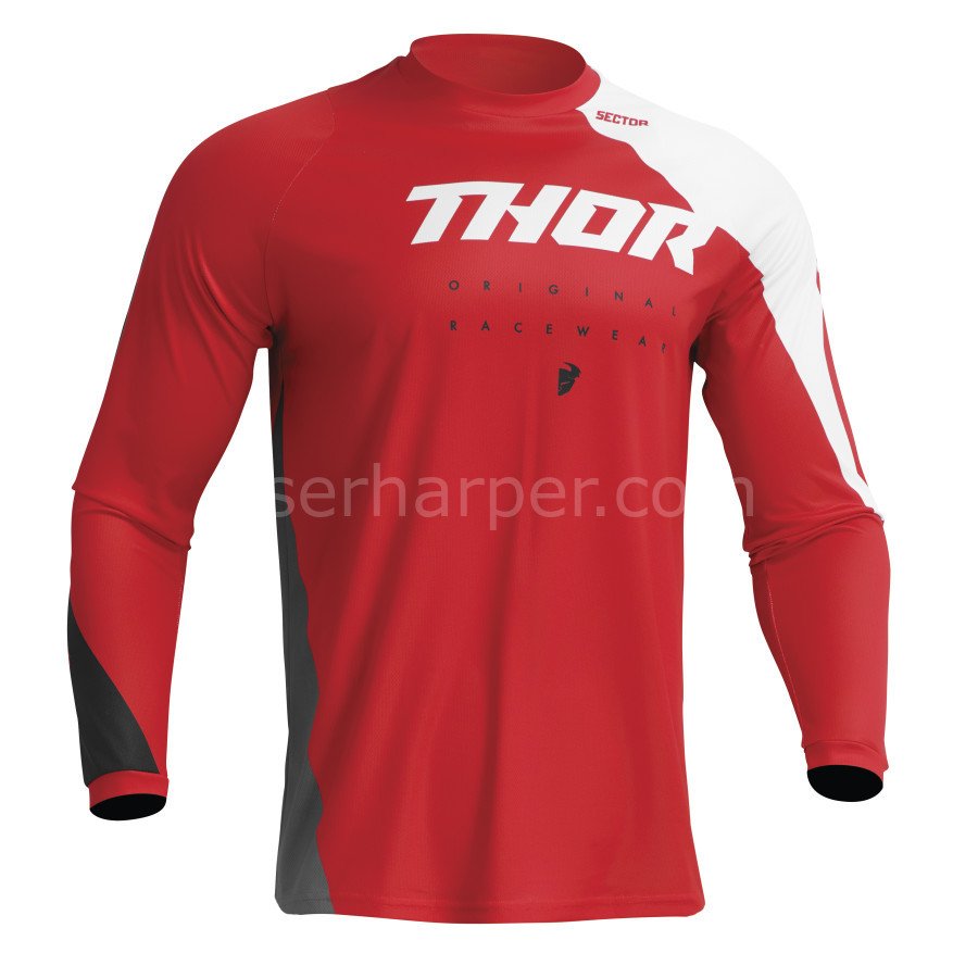 SECTOR EDGE RED WHITE JERSEY