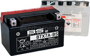 BTX7A-BS BS-BATTERY (YTX7A-BS)