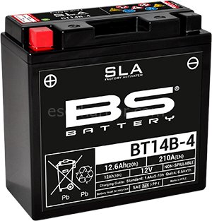 BT14B-4 BS-BATTERY SLA (YT14B)
