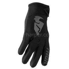 YOUTH SECTOR BLACK GRAY GLOVE