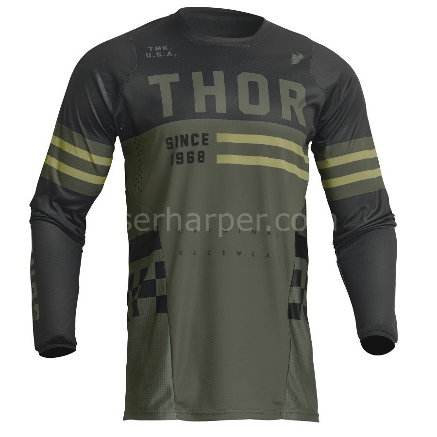 YOUTH PULSE COMBAT ARMY BLACK JERSEY