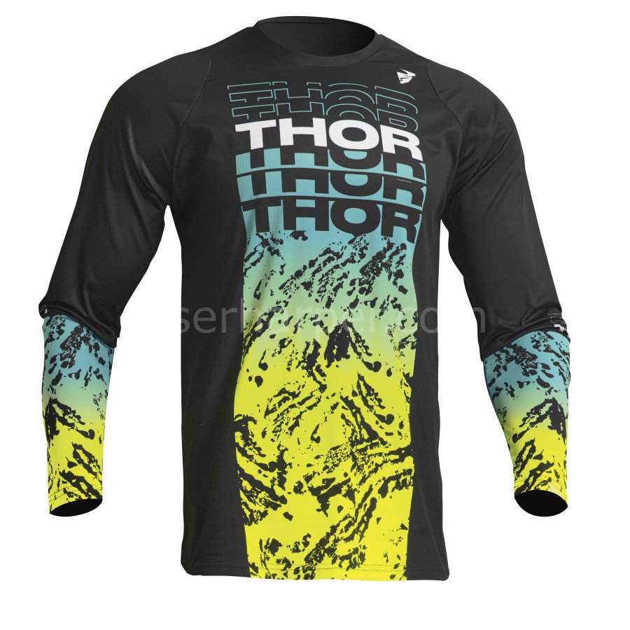 YOUTH SECTOR ATLAS BLACK TEAL JERSEY