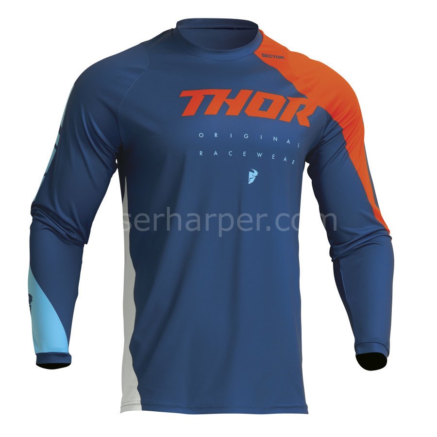 YOUTH SECTOR EDGE NAVY RED ORANGE JERSEY
