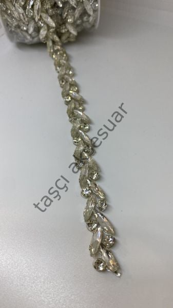 Kristal Taşlı Şerit 1mt