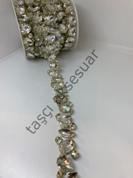 Kristal Taşlı Şerit 1mt.