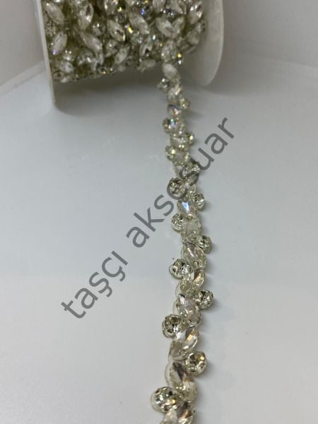 Kristal Taşlı Şerit 1mt.