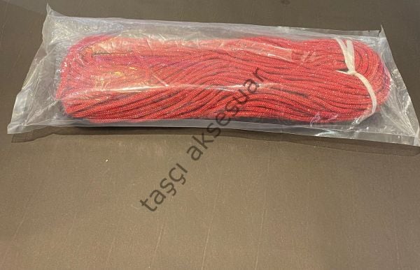 Kristal Taşlı Hortum 50mt.Kırmızı