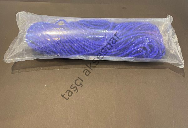 Kristal Taşlı Hortum 50mt.Saks Mavi