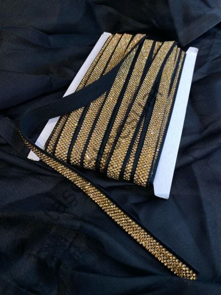 1.5CM GENİŞ KRİSTAL TAŞLI ŞERİT