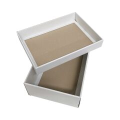 25x35x12 cm Kapaklı Beyaz Kargo Kutusu ,Hediye Kutusu
