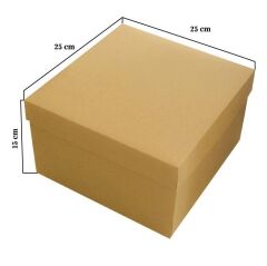 25x25x15 cm E Ticaret Karton Kapaklı Kargo Kutusu