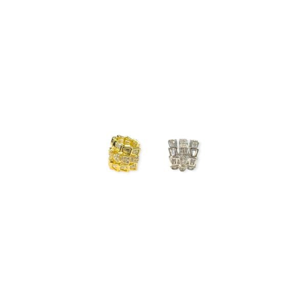 Serpentis Taşlı Earcuff Kıkırdak Küpe