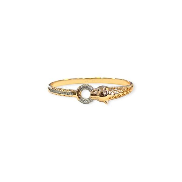 Xpng Rose Gold Panter Çelik Kelepçe Bilezik