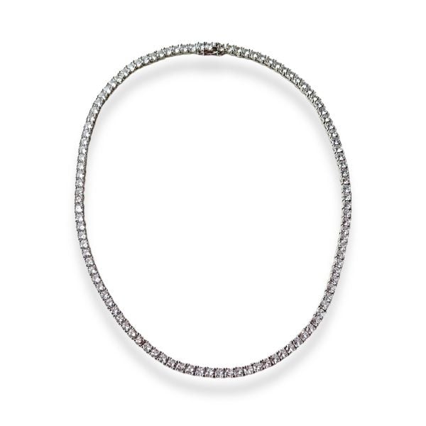 Diamonds 5mm Dönmeyen Su Yolu Kolye - 45cm