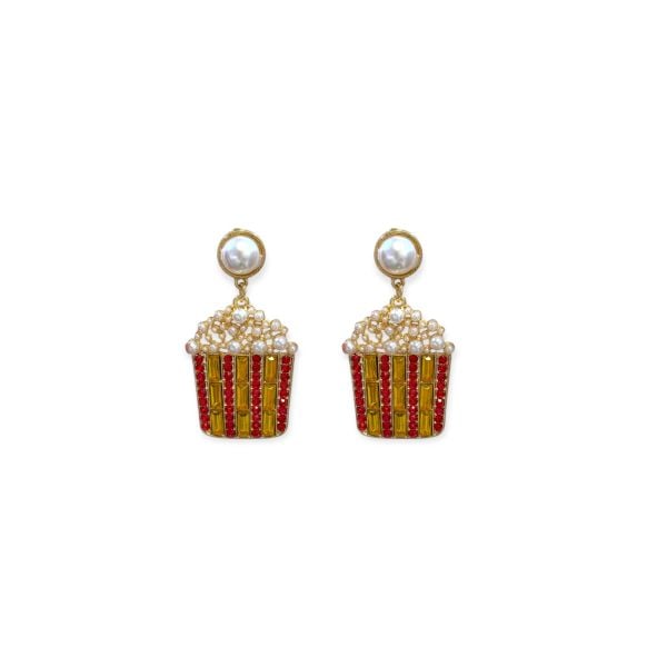Patlamış Mısır Popcorn Küpe