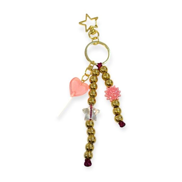 Lollipop Yıldız Güneş Çanta Charm Anahtarlık