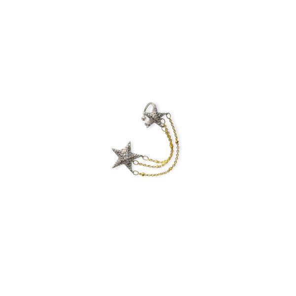 Yıldız İkili Earcuff Kıkırdak Küpe