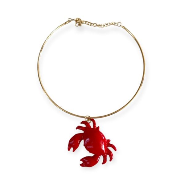 Yengeç Tasma Choker Kolye