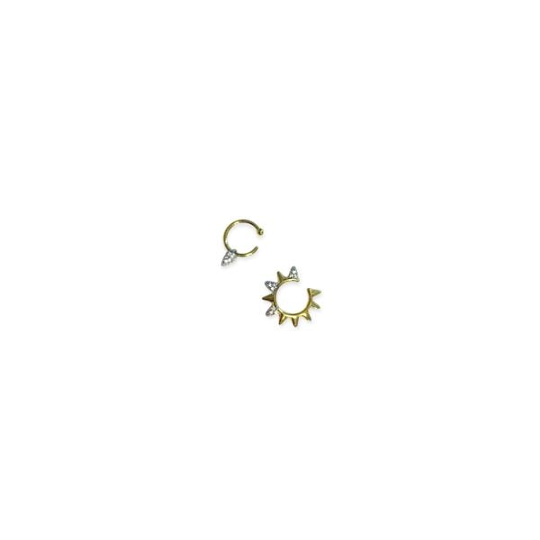 Nora Set İkili Earcuff Kıkırdak Küpe