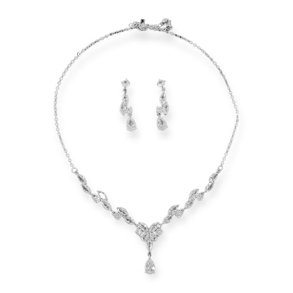 Wedding Diamonds Kolye Küpe Set