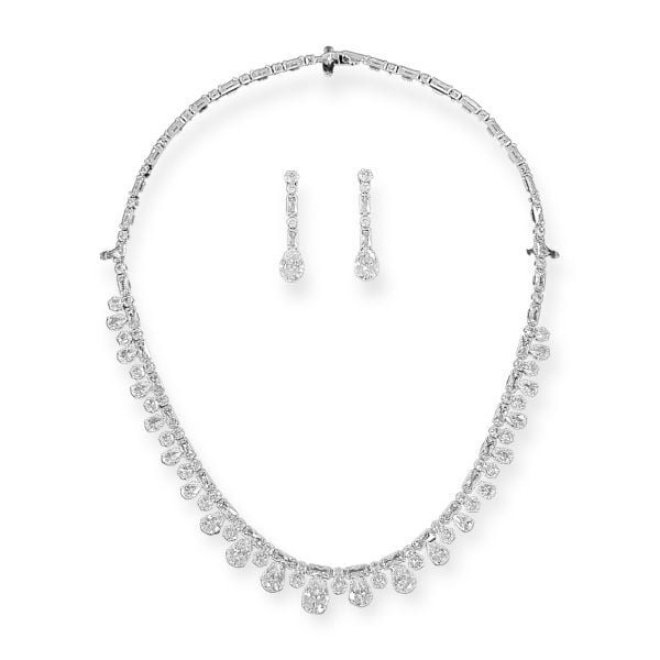 Wedding Diamonds Kolye Küpe Set