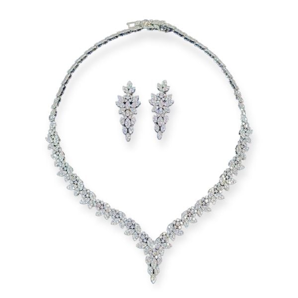 Wedding Diamonds Kolye Küpe Set