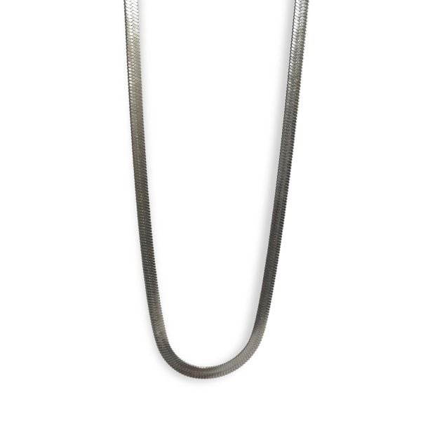 Silver İtalyan Çelik Zincir Kolye 65 cm