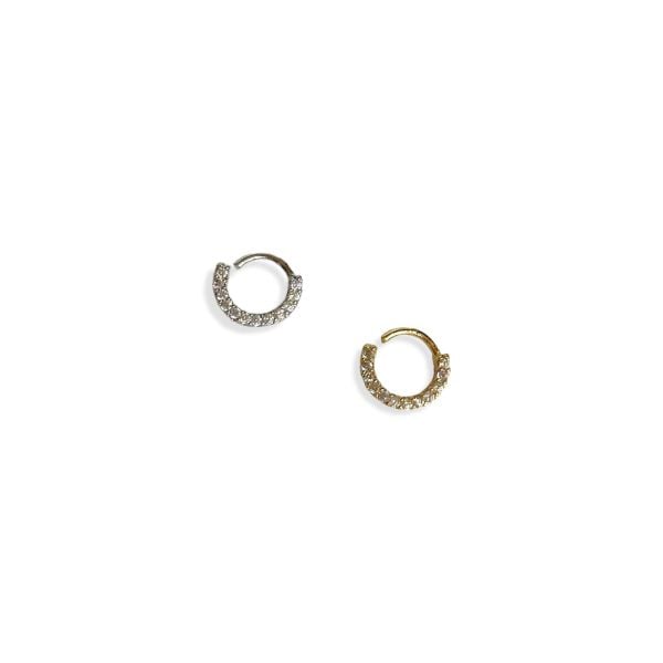 Taşlı Halka Daith Piercing 6mm