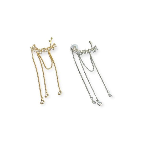 Stardust Zincir Sallantılı Earcuff Kıkırdak Küpe