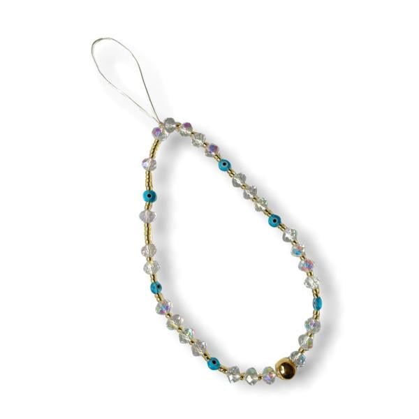 Nazar Kristal Phone Charm Telefon Askısı