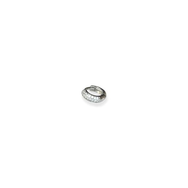 Taşlı Halka Tragus Çelik Piercing