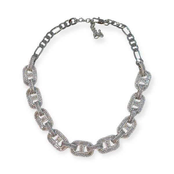 Lux Silver Alessa Taşlı Kolye
