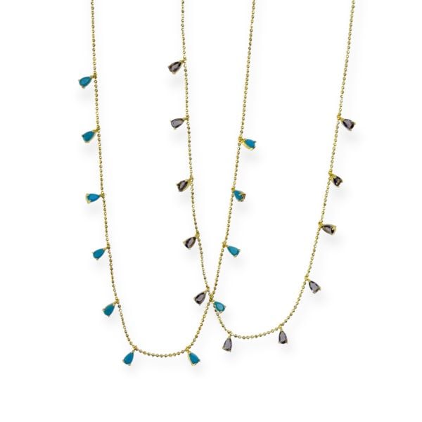 Damla Kristal Charm Minimal Kolye