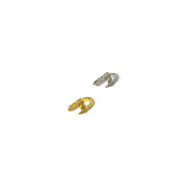 Taşlı Çivi Earcuff Kıkırdak Küpe