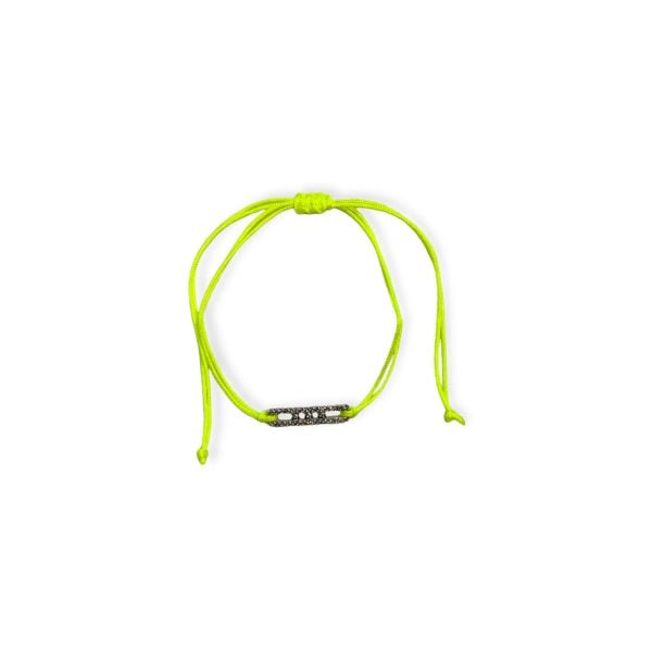 Messik-a Neon Sarı İp Bileklik Halhal