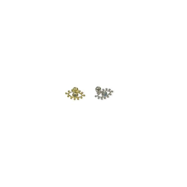 925 Ayar Gümüş Opalin Göz Tragus Piercing