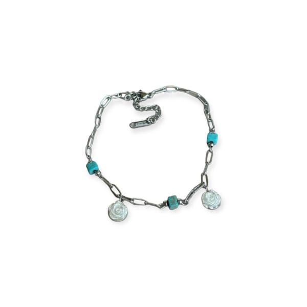 Gül Charm Çelik Halhal