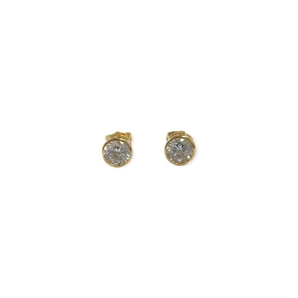 Tek Taş Diamonds Çelik Küpe