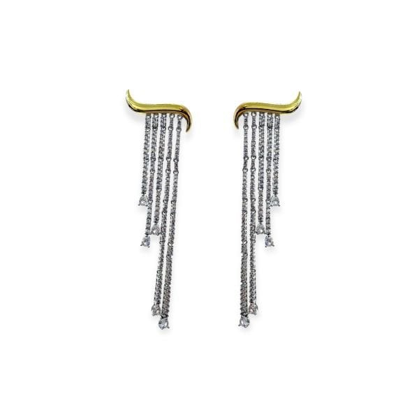 Halo Diamonds Sallantılı Küpe