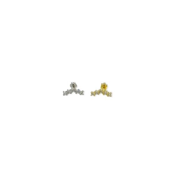 925 Ayar Gümüş Beş Tek Taşlı Tragus Piercing