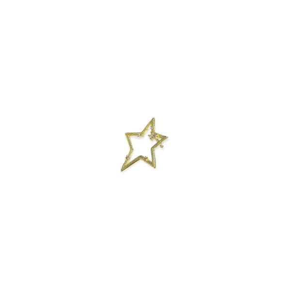 Taşlı Yıldız Earcuff Kıkırdak Küpe