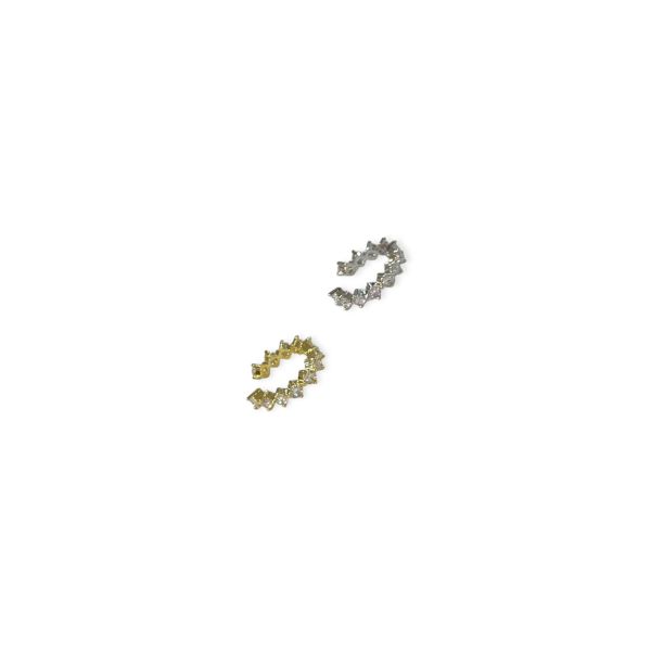 Taşlı Earcuff Kıkırdak Küpe