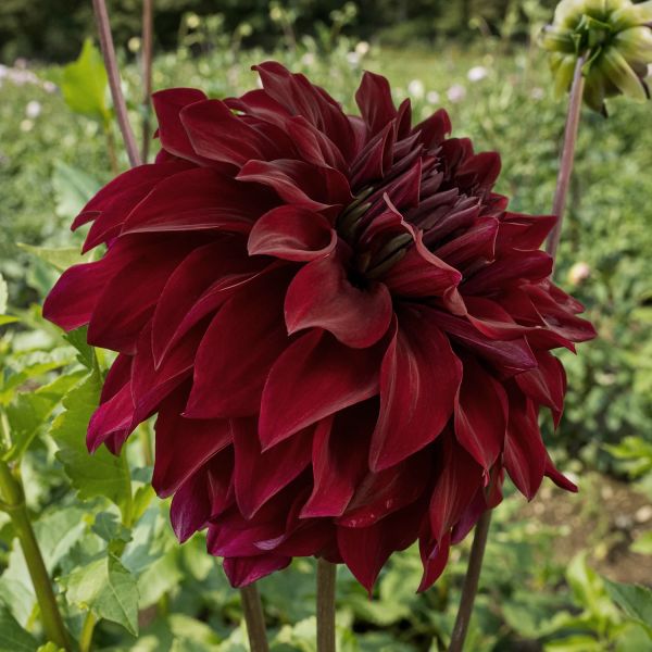 Koyu Kırmızı Dahlia Spartacus Yıldız Çiçeği Yumrusu (1 adet)